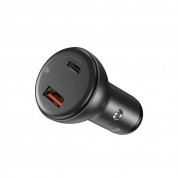 Baseus Digital Display PPS Dual Quick Car Charger 45W (CCBX-C0G) (gray) 2