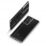 Spigen Liquid Crystal Case - тънък силиконов (TPU) калъф за Samsung Galaxy S21 Ultra (прозрачен)  8