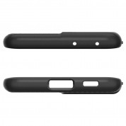 Spigen Liquid Air Case - силиконов (TPU) калъф с висока степен на защита за Samsung Galaxy S21 Ultra (черен) 5