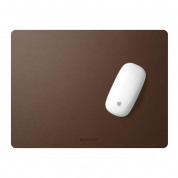 Nomad Mousepad Leather - дизайнерски кожен (естествена кожа) пад за мишка (16 инча) (кафяв) 1