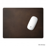 Nomad Mousepad Leather - дизайнерски кожен (естествена кожа) пад за мишка (16 инча) (кафяв) 4