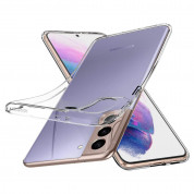 Spigen Liquid Crystal Case - тънък силиконов (TPU) калъф за Samsung Galaxy S21 Plus (прозрачен) 1
