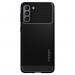 Spigen Rugged Armor Case - тънък качествен силиконов (TPU) калъф за Samsung Galaxy S21 (черен) 2