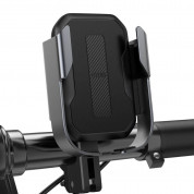 Baseus Armor Motorcycle Phone Holder (SUKJA-01) - универсална поставка за колело и мотоциклет за мобилни телефони (черен) 3