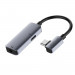 4smarts Active Audio and Charging Splitter USB-C to USB-C and 3.5mm AUX Angled SoundSplit - активен адаптер USB-C към 3.5 мм. и USB-C изход (13.5см) (черен) 3