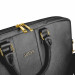 Guess Saffiano Laptop Bag - луксозна дизайнерска чанта с дръжки и презрамка за преносими компютри до 15 инча (черна) 4