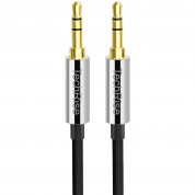TechRise CAC05335BA01 Nylon Braided Premium Auxiliary Aux Audio Cable Cord - качествен 3.5 мм аудио кабел (250 см) (черен)