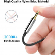 TechRise CAC05335BA01 Nylon Braided Premium Auxiliary Aux Audio Cable Cord - качествен 3.5 мм аудио кабел (250 см) (черен) 2