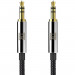 TechRise CAC05328BA01 2-Pack Nylon Braided Premium Auxiliary Aux Audio Cable Cord - комплект от 2 броя качествени 3.5 мм аудио кабела (250 см и 380 см) (черен) 2
