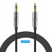 TechRise CAC05328BA01 2-Pack Nylon Braided Premium Auxiliary Aux Audio Cable Cord - комплект от 2 броя качествени 3.5 мм аудио кабела (250 см и 380 см) (черен) 3