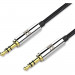 TechRise CAC05328BA01 2-Pack Nylon Braided Premium Auxiliary Aux Audio Cable Cord - комплект от 2 броя качествени 3.5 мм аудио кабела (250 см и 380 см) (черен) 1