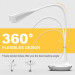 VOXON HDL02003WA01 Flexible LED Desk Lamp - настолна LED лампа с гъвкаво рамо (бял) 4