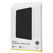 Baseus Simplism Magnetic Leather Case (LTAPIPD-GSM01) - магнитен полиуретанов калъф с поставка за iPad Air 5 (2022), iPad Air 4 (2020) (черен) 4