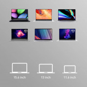 Baseus Ultra Thin Laptop Stand (SUZB-0G) - сгъваема, залепяща се към вашия компютър поставка за MacBook и лаптопи (тъмносив) 11