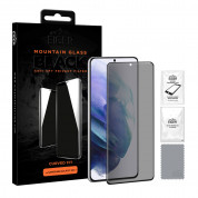 Eiger Mountain Glass Black Curved Anti-Spy Privacy Filter Tempered Glass - калено стъклено защитно покритие с извити ръбове и определен ъгъл на виждане за дисплея на Samsung Galaxy S21 Plus 1