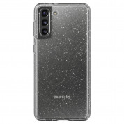 Spigen Liquid Crystal Case - тънък силиконов (TPU) калъф за Samsung Galaxy S21 (брокат-прозрачен) 1