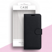 Case FortyFour No.11 Case - кожен калъф с поставка за Samsung Galaxy S21 (черен) 	