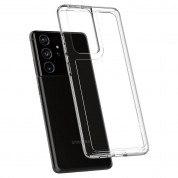 Spigen Ultra Hybrid Case - хибриден кейс с висока степен на защита за Samsung Galaxy S21 Ultra (прозрачен) 4