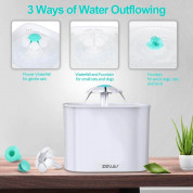 Zellar Pet Water Fountain - автоматична поилка за домашни любимци (бял)  1