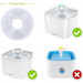 Zellar Pet Water Fountain Filters - комплект от 6 резервни филтъра за поилка за домашни любимци 2