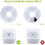 Zellar Pet Water Fountain Filters - комплект от 6 резервни филтъра за поилка за домашни любимци 2