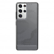 Urban Armor Gear Lucent Case - удароустойчив силиконов калъф за Samsung Galaxy S21 Ultra (черен-прозрачен) 3