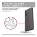 Urban Armor Gear Lucent Case - удароустойчив силиконов калъф за Samsung Galaxy S21 (черен-прозрачен) 6