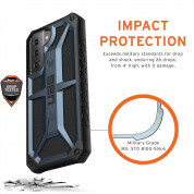 Urban Armor Gear Monarch Case - удароустойчив хибриден кейс за Samsung Galaxy S21 (син) 5
