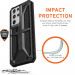 Urban Armor Gear Monarch Case - удароустойчив хибриден кейс за Samsung Galaxy S21 Ultra (черен) 6