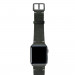 Meridio Touchstone Leather Band - уникална ръчно изработена кожена (естествена кожа) каишка за Apple Watch 42мм, 44мм (тъмносив) 6