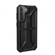 Urban Armor Gear Monarch Case - удароустойчив хибриден кейс за Samsung Galaxy S21 (черен-карбон) 2