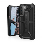 Urban Armor Gear Monarch Case - удароустойчив хибриден кейс за Samsung Galaxy S21 (черен)