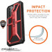 Urban Armor Gear Monarch Case - удароустойчив хибриден кейс за Samsung Galaxy S21 Plus (червен) 6