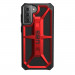 Urban Armor Gear Monarch Case - удароустойчив хибриден кейс за Samsung Galaxy S21 Plus (червен) 2