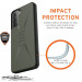 Urban Armor Gear Civilian Case - удароустойчив хибриден кейс за Samsung Galaxy S21 Plus (зелен) 6