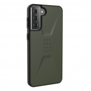 Urban Armor Gear Civilian Case - удароустойчив хибриден кейс за Samsung Galaxy S21 Plus (зелен) 2