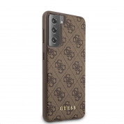Guess 4G Charms Collection Hard Case for Samsung Galaxy S21 (brown) 1
