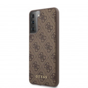 Guess 4G Charms Collection Hard Case for Samsung Galaxy S21 (brown)