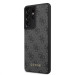 Guess 4G Charms Collection Hard Case - дизайнерски кожен кейс за Samsung Galaxy S21 Ultra (сив) 1