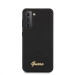 Guess Hard Silicone Case - силиконов (TPU) калъф за Samsung Galaxy S21 (черен)  2