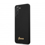 Guess Hard Silicone Case for Samsung Galaxy S21 (black)