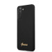 Guess Hard Silicone Case - силиконов (TPU) калъф за Samsung Galaxy S21 (черен)  1