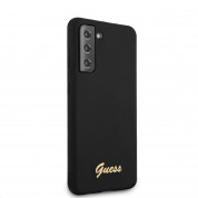 Guess Hard Silicone Case for Samsung Galaxy S21 (black) 2