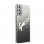 Guess Glitter Gradient Vintage Case for Samsung Galaxy S21 Plus (black) 1