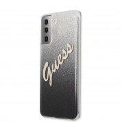 Guess Glitter Gradient Vintage Case for Samsung Galaxy S21 Plus (black)