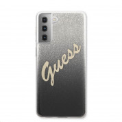 Guess Glitter Gradient Vintage Case for Samsung Galaxy S21 Plus (black) 3