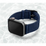 Meridio Blue Marine Leather Band - каишка изработена от рециклирана пластмаса от океана за Apple Watch 42мм, 44мм (тъмносин) 1