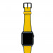 Meridio Submarine Leather Band - висококачествена каишка изработена от полиестер и ествествен каучук за Apple Watch 42мм, 44мм (жълт) 4