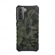 Urban Armor Gear Pathfinder Case - удароустойчив хибриден кейс за Samsung Galaxy S21 Plus (зелен камуфлаж) 1