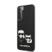 Karl Lagerfeld PU Karl & Choupette Case - дизайнерски кожен кейс за Samsung Galaxy S21 (черен)  1
